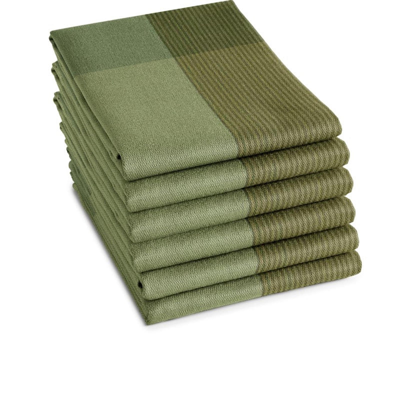 Ddddd theedoek blend olive groen 60x65cm