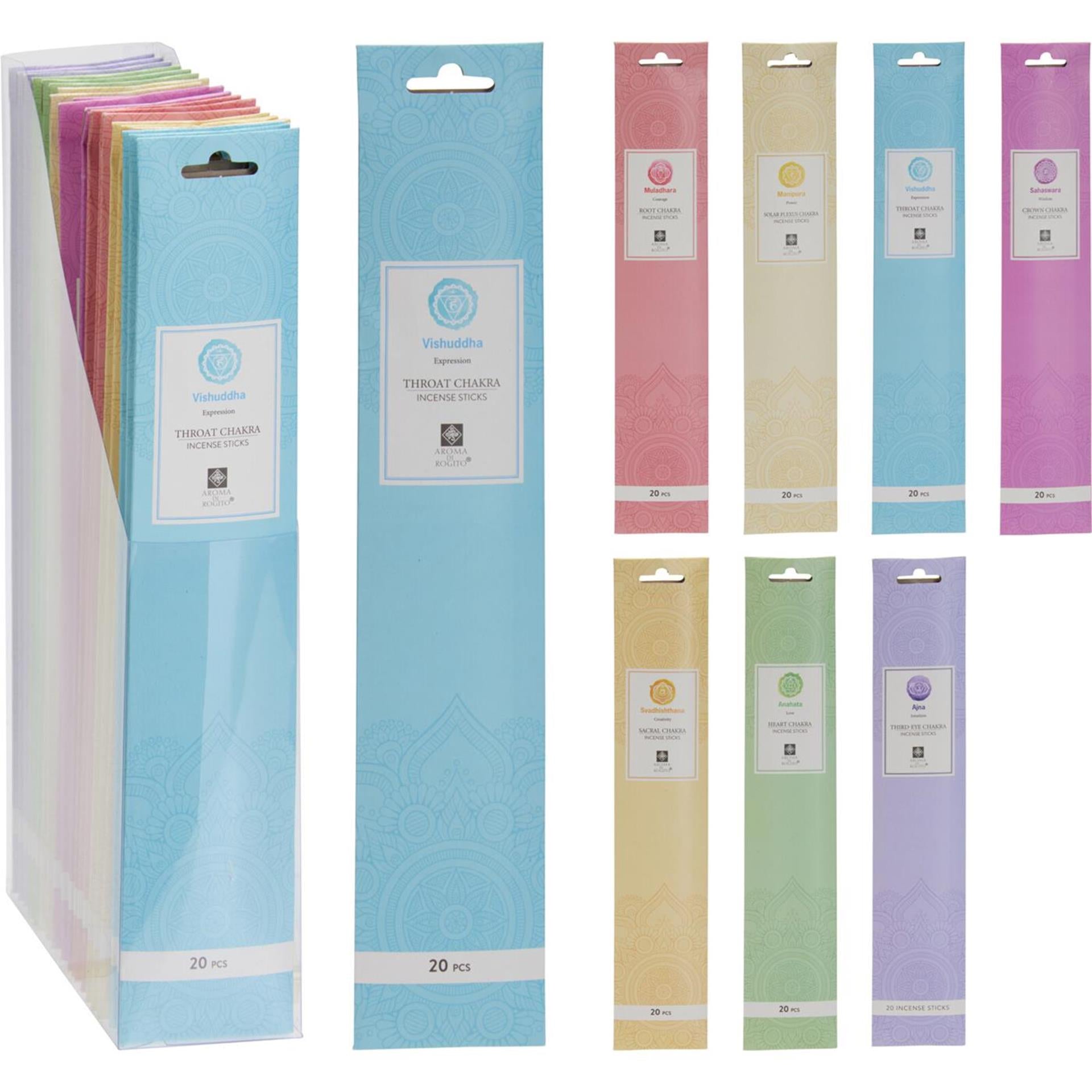 Wierookstokjes set van 20 stuks 7 assorti