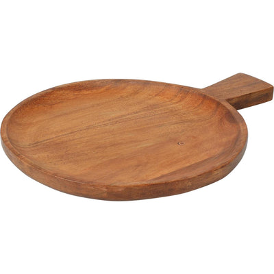 Excellent houseware snijplank acacia hout naturel ø20cm