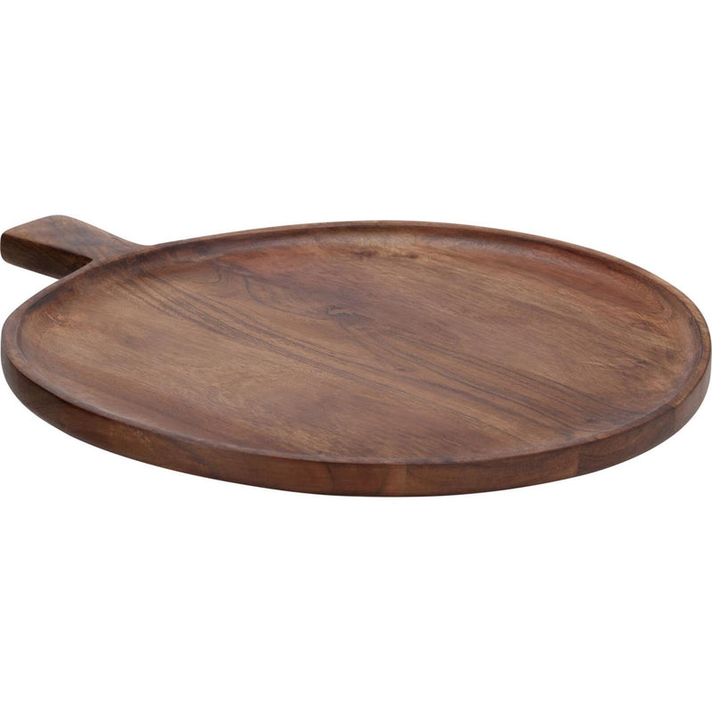 Excellent houseware snijplank acacia hout naturel ø30cm