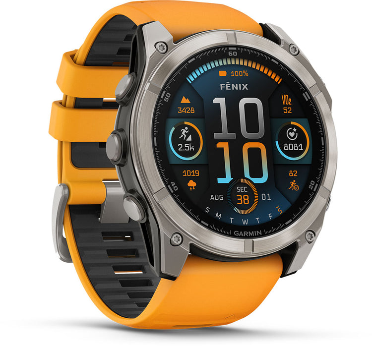 Garmin fēnix® 8 - 51 mm amoled sapphire - gps multisport smartwatch | black carbon gray