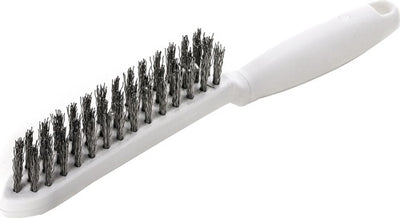 Lessmann staalborstel | lengte 285 mm | 0,35 mm rvs-staaldraad golvend | 3-rijig | 1 stuk - 185431 185431