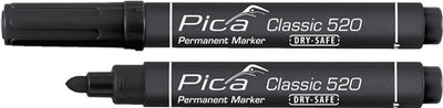 Pic a permanentmarker | zwart | streepbreedte 1-4 mm | ronde punt | 9 stuks - 520 46 - 520 46