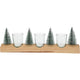 Home styling theelichthouder set boompjes 39x12cm