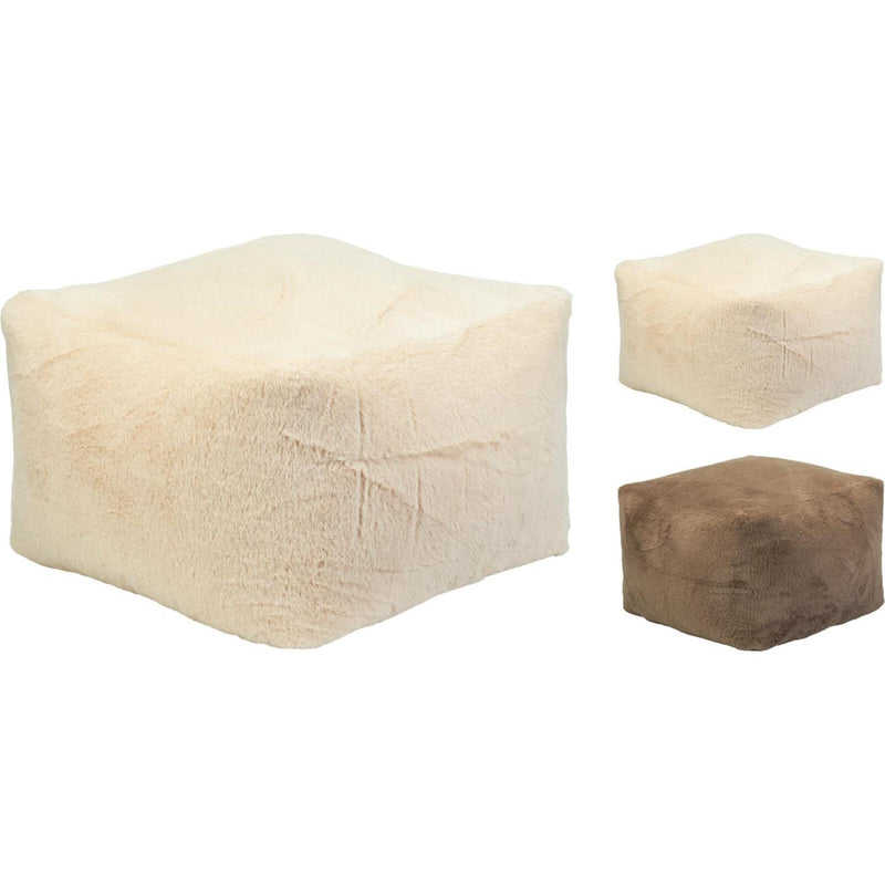 Home styling poef faux fur 40x40