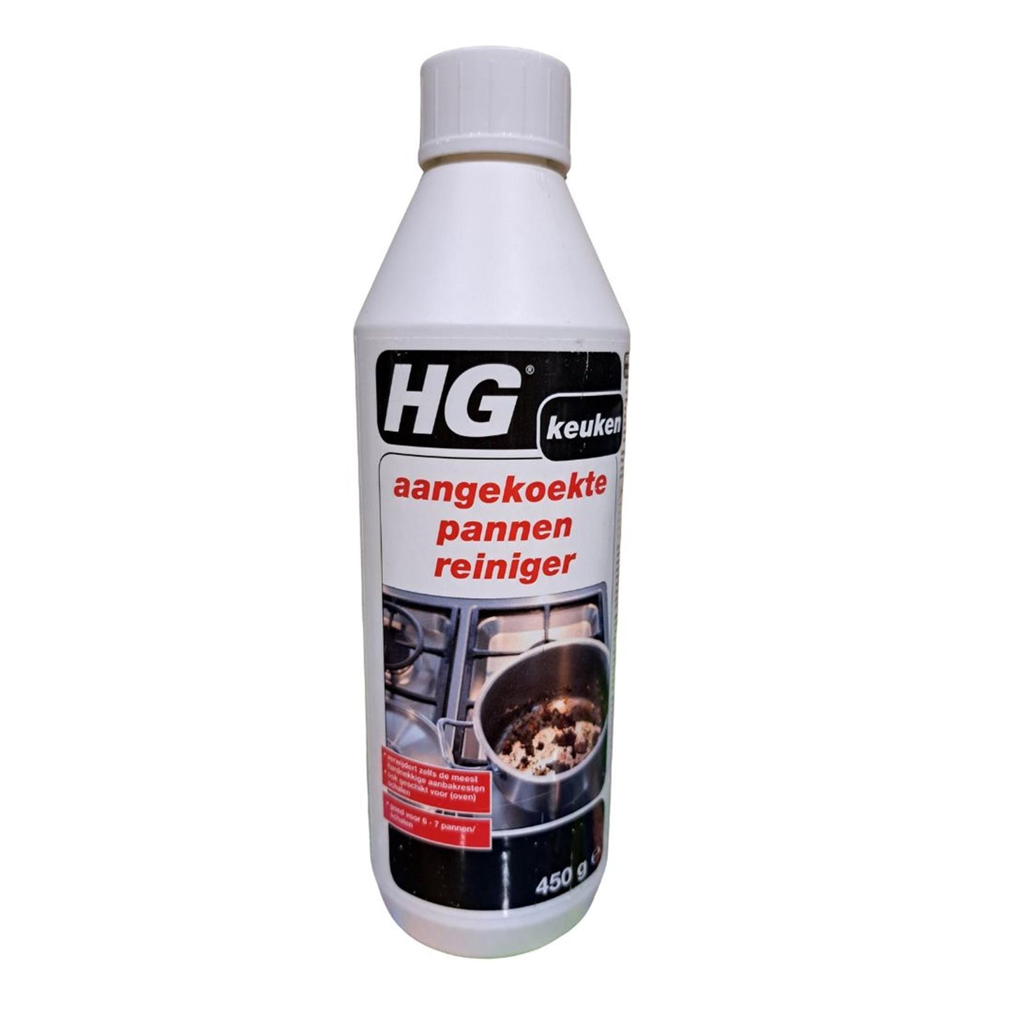Hg aangekoekte pannen reiniger 450gr