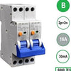Enzo aardlek - fornuisautomaat 2 x 16a b kar 30ma 2p sep - 4518097