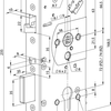 Abloy el560 veiligheidspaniekdeurslot | enkelzijdig krukgestuurd | zelfvergrendelend | skg** | dm80mm | pc72mm | voorplaat rvs 24x235mm afgerond | 12 24v dc | dr 1+2+3+4 - 10013887