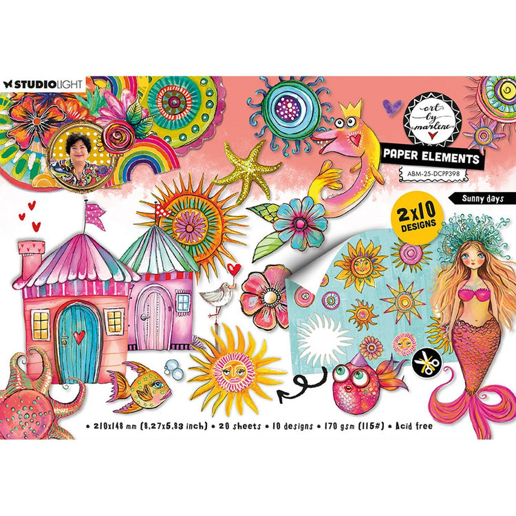 Studio light • art by marlene die-cut designer paper pad sunny days