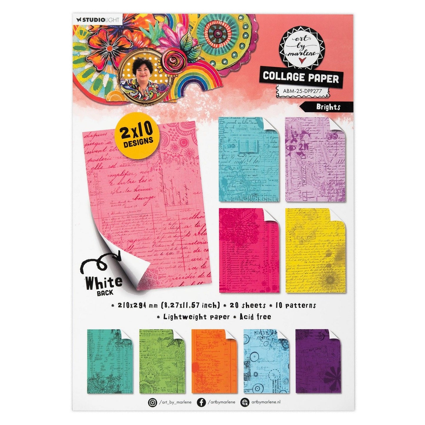 Studio light • art by marlene collage paper brights
