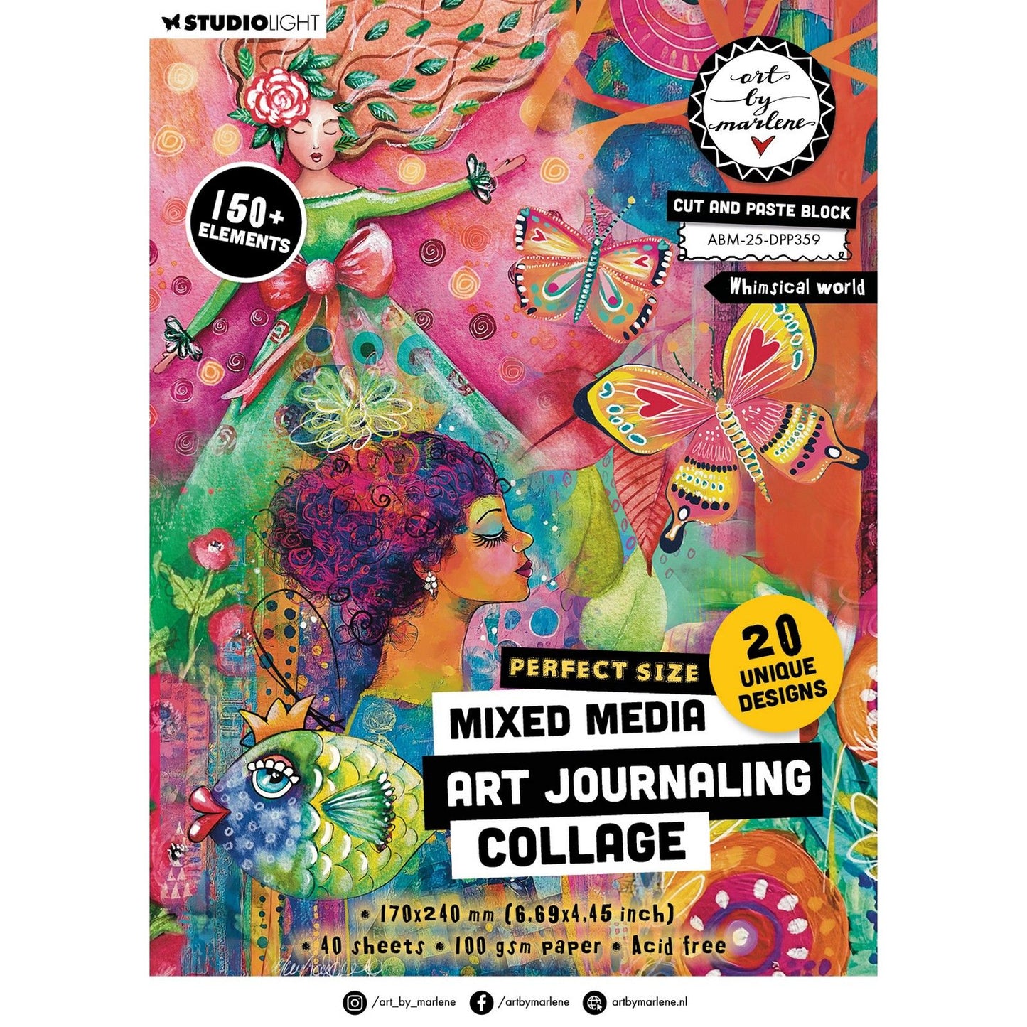 Studio light • art by marlene cut and paste book whymsical world