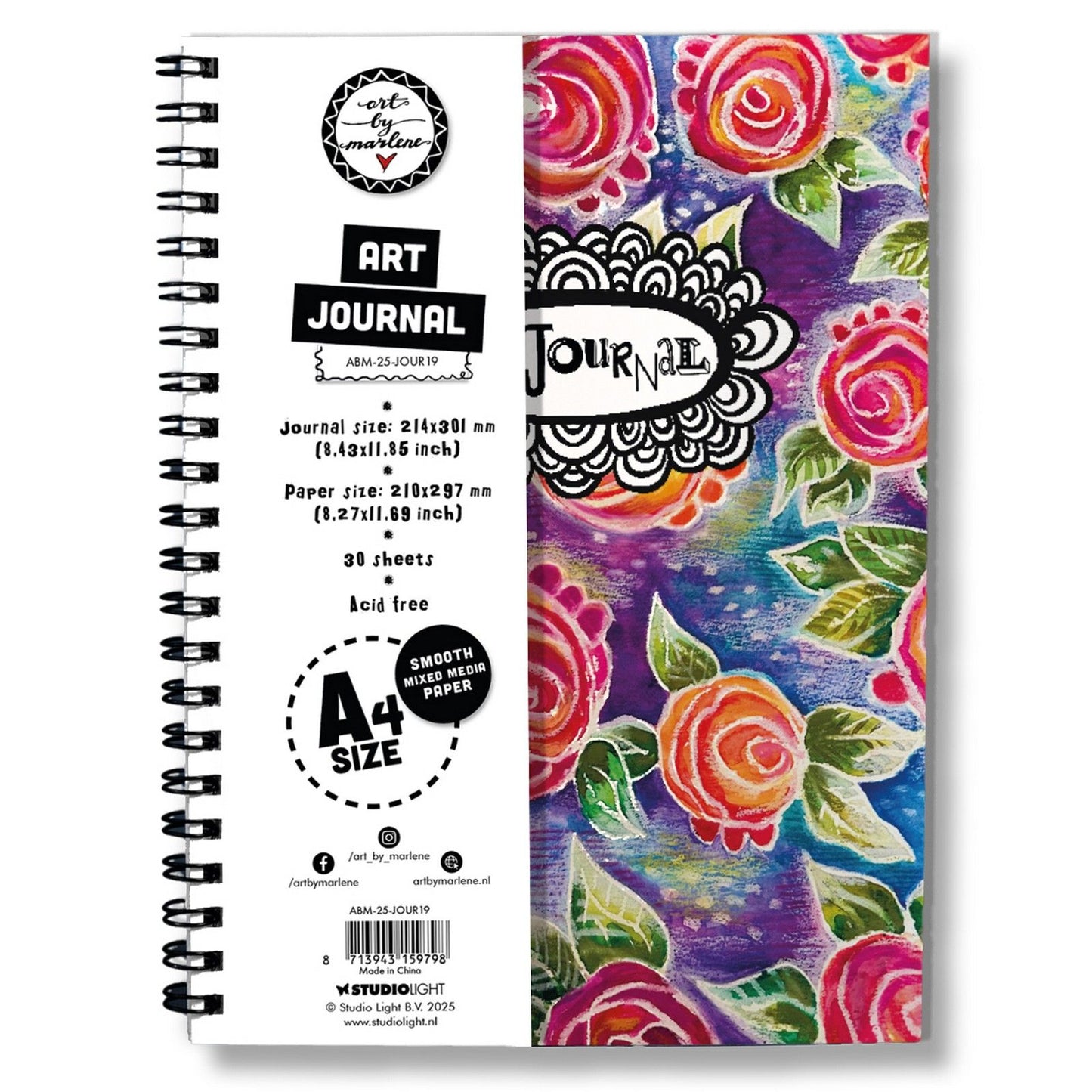 Studio light • art by marlene art journal a4 size