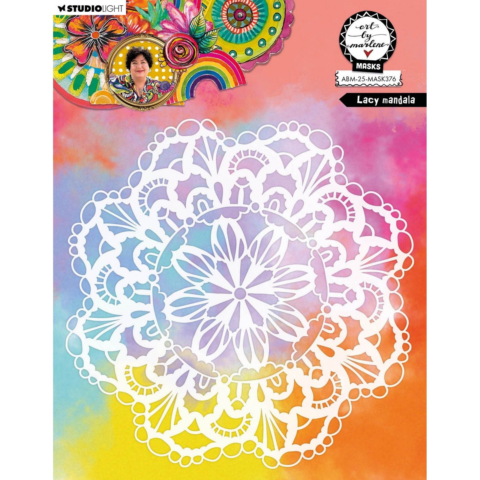 Studio light • art by marlene mask lacy mandala