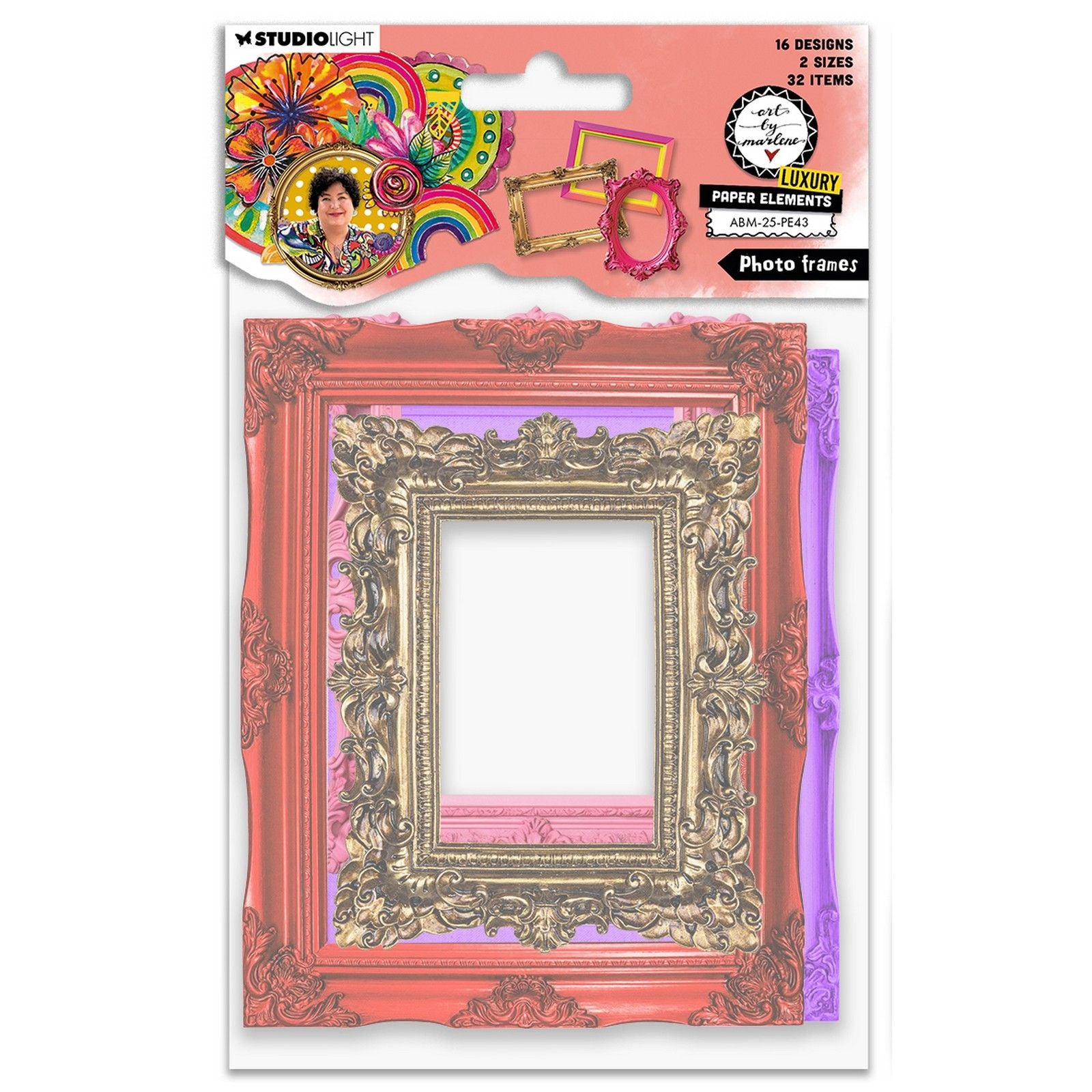 Studio light • art by marlene paper elements photo frames