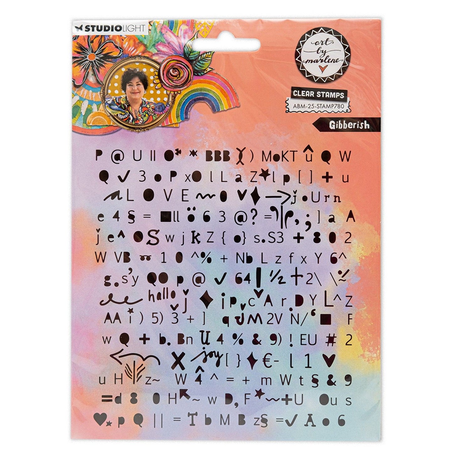 Studio light • art by marlene clear stamp gibberish
