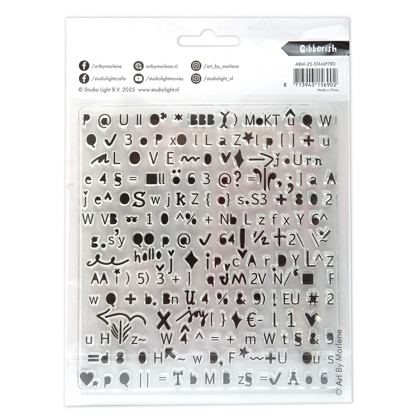 Studio light • art by marlene clear stamp gibberish