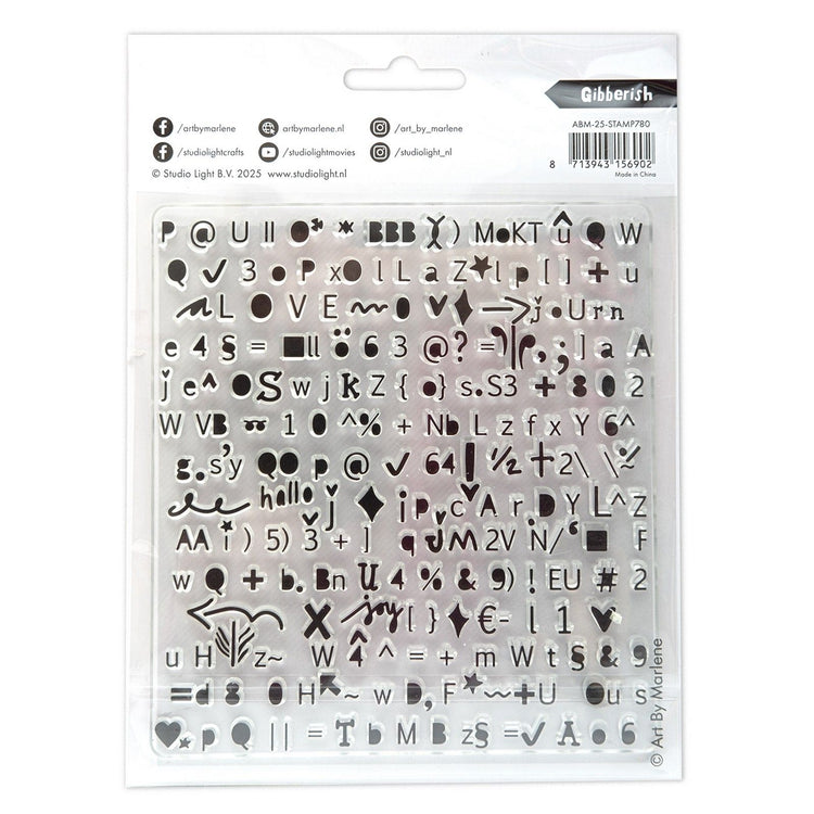 Studio light • art by marlene clear stamp gibberish