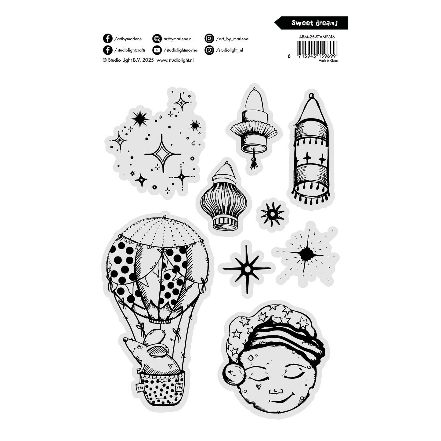 Studio light • art by marlene clear stamp sweet dreams