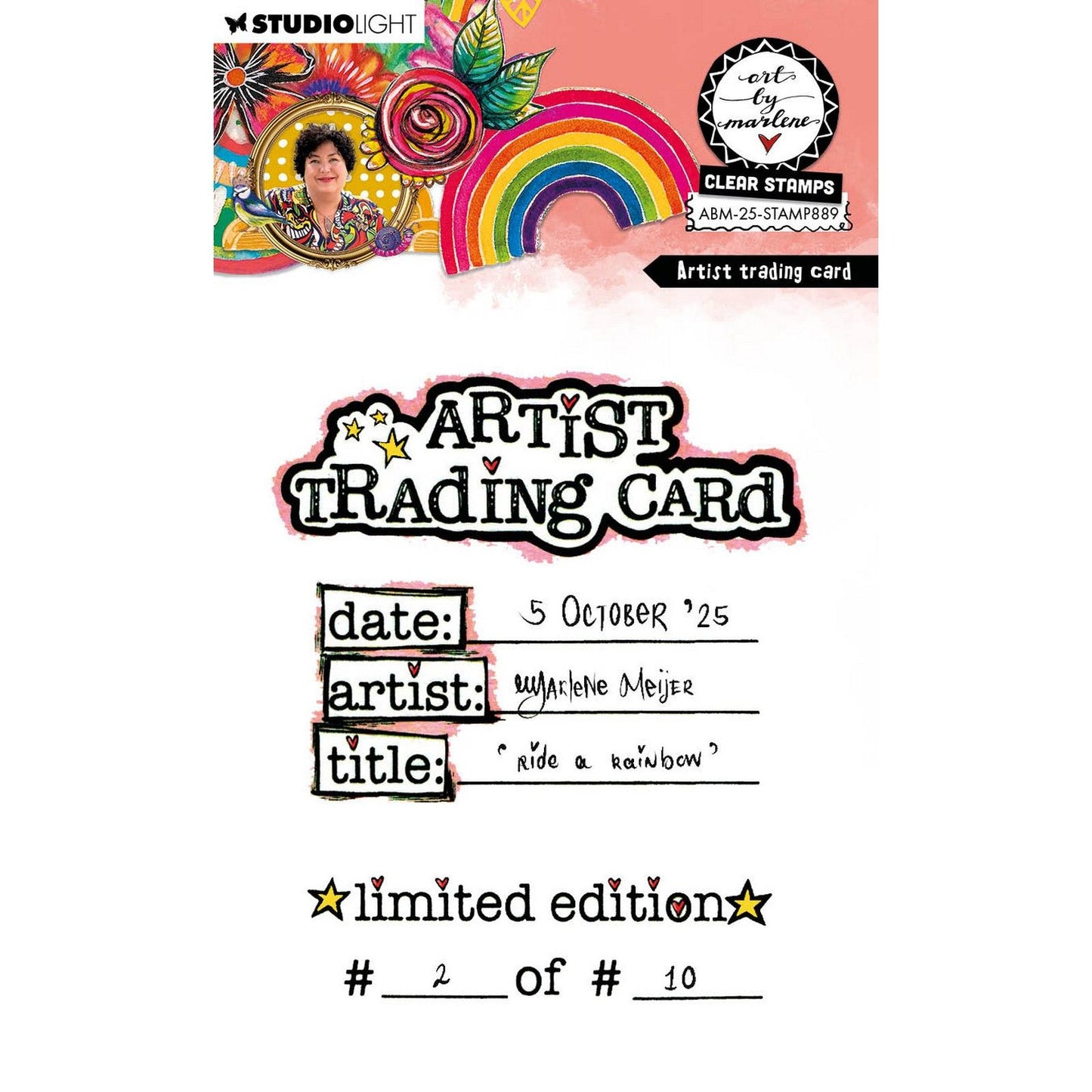 Studio light • art by marlene clear stamp artist trading card