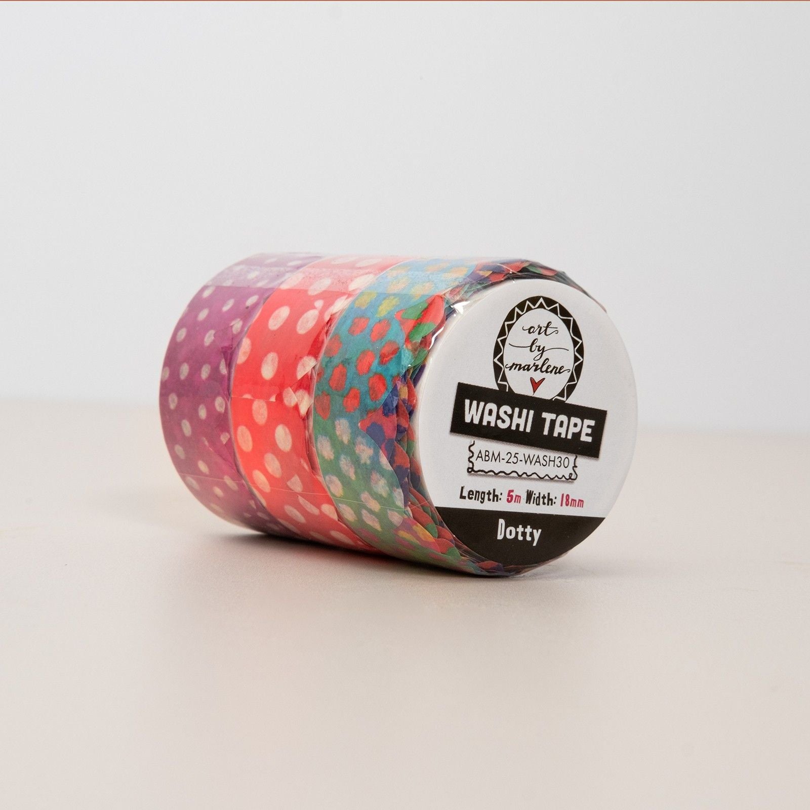 Studio light • art by marlene washi tape dotty