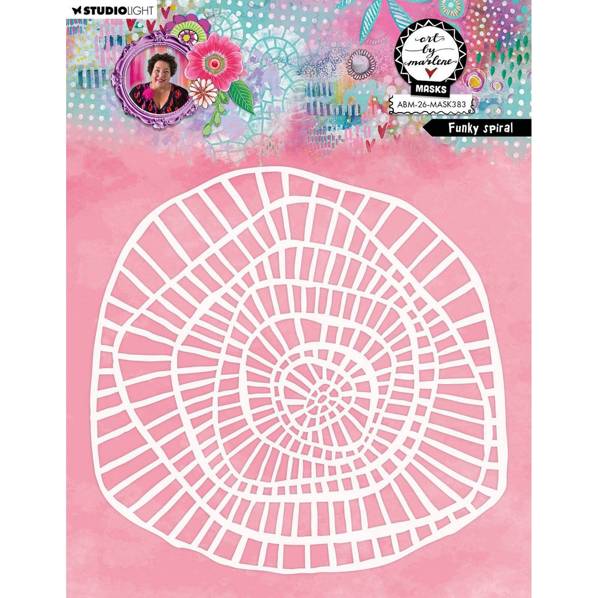Studio light • art by marlene mask funky spiral