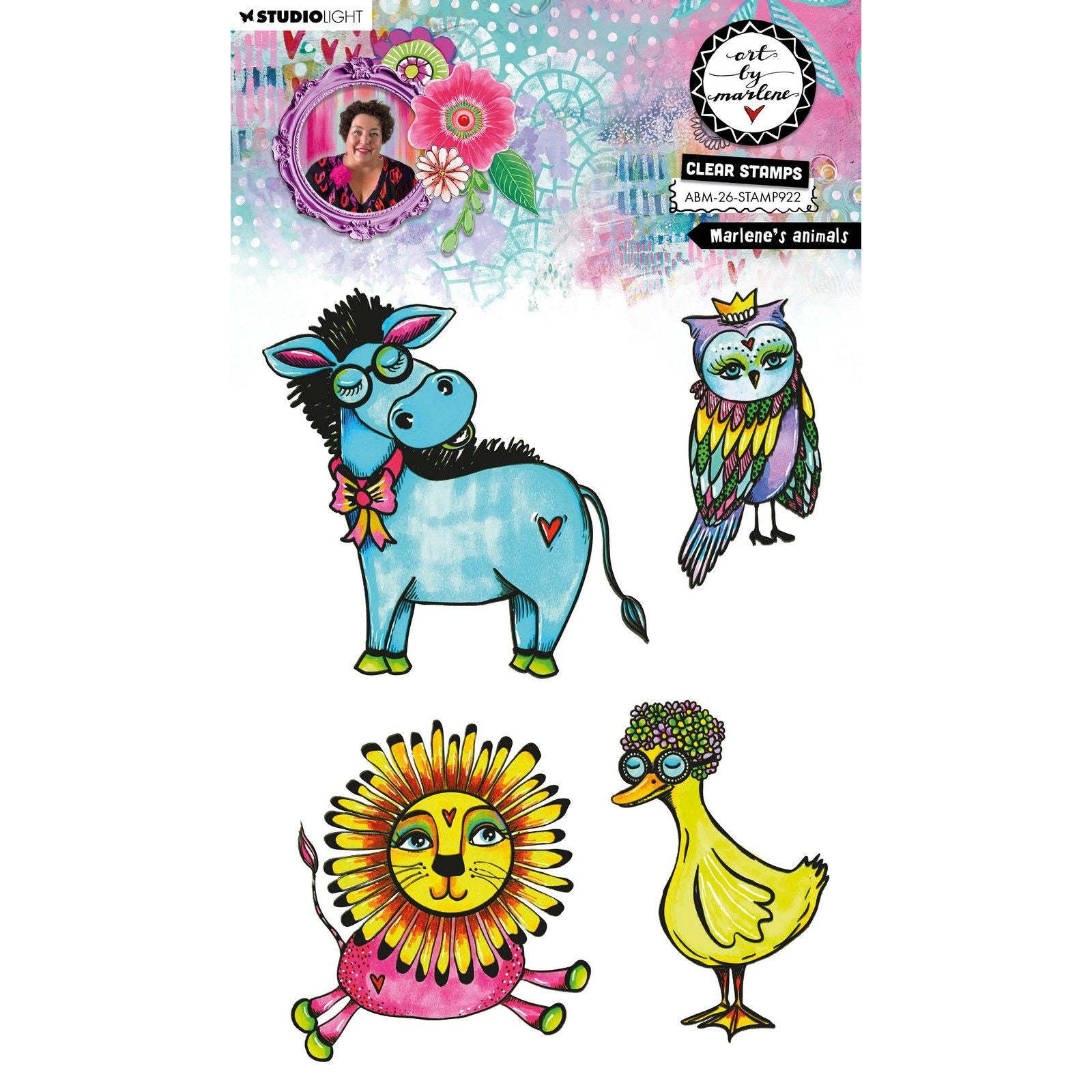 Studio light • art by marlene clear stamp marlene's animals