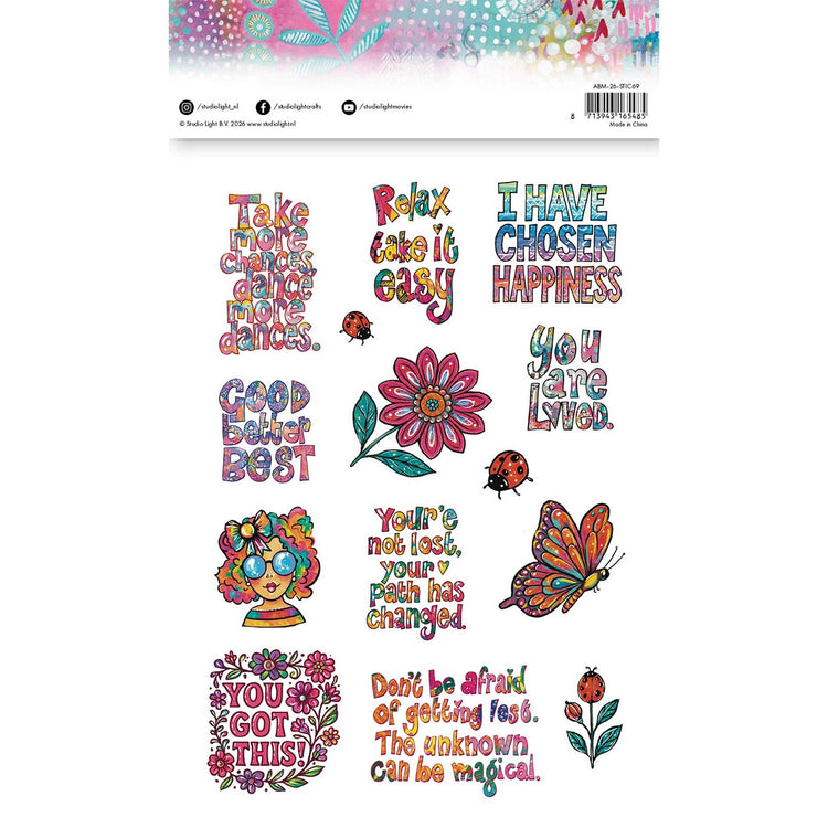 Studio light • art by marlene stickers quotylicious
