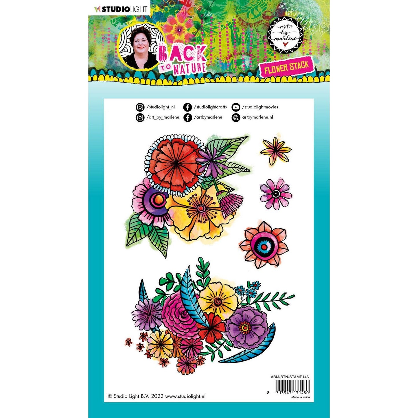 Studio light • back to nature clear stempel flower stack