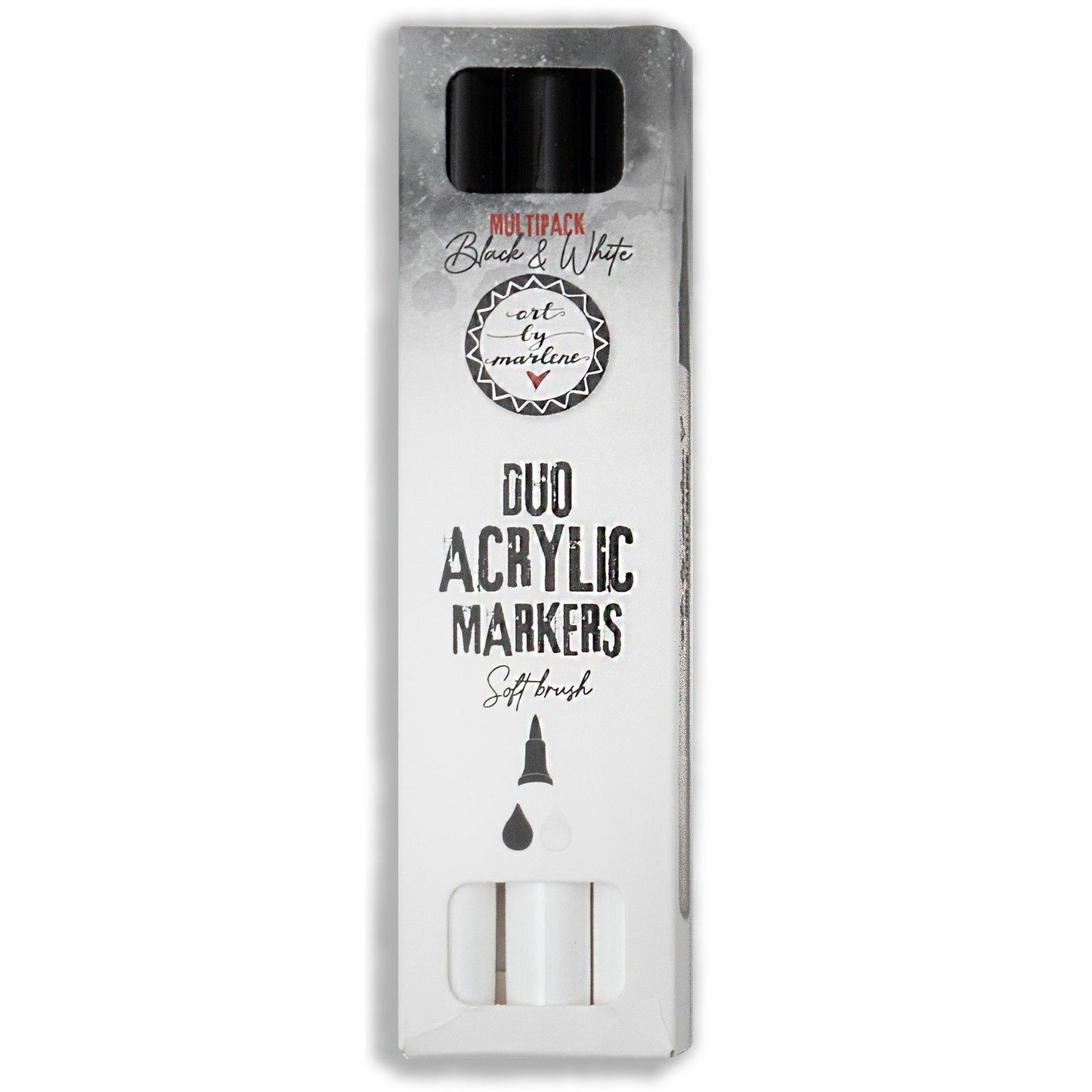Studio light • essentials duo acrylic markers black and white
