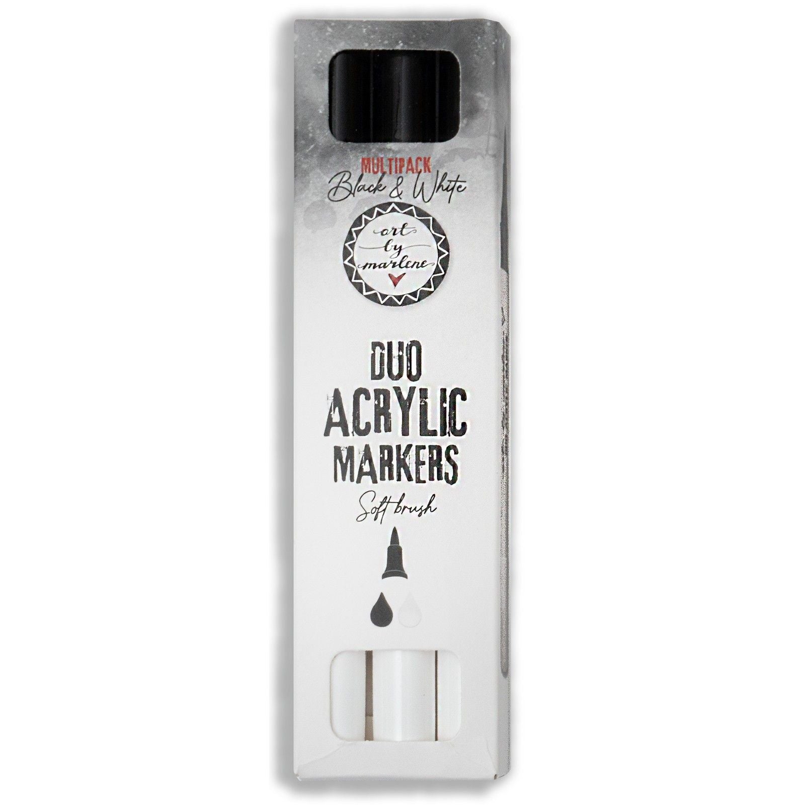 Studio light • essentials duo acrylic markers black and white