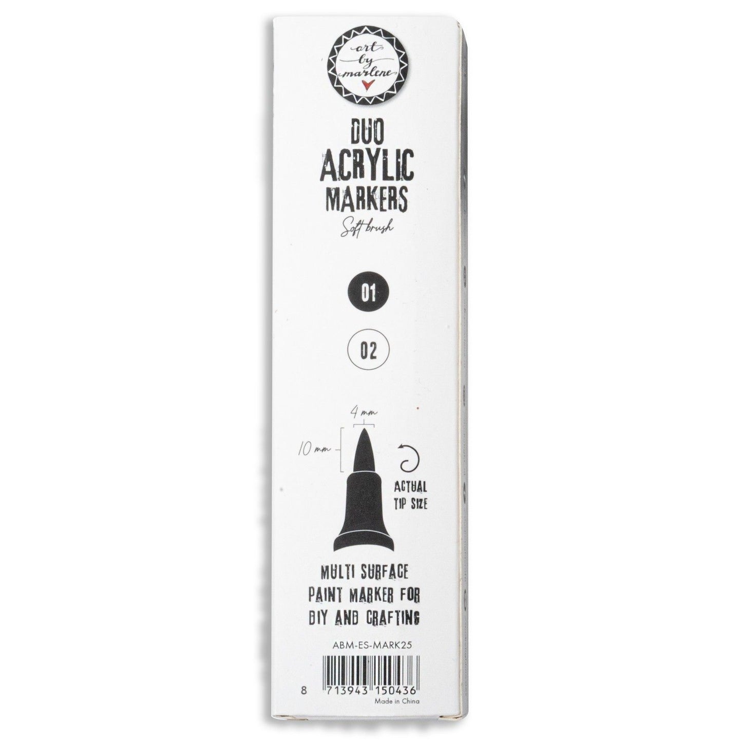 Studio light • essentials duo acrylic markers black and white