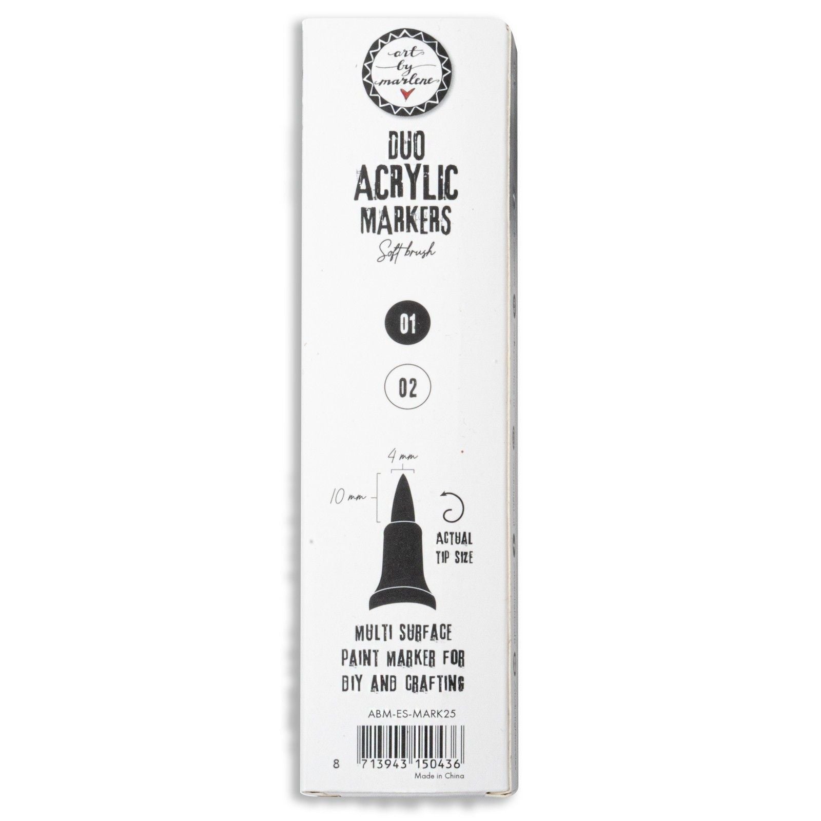 Studio light • essentials duo acrylic markers black and white
