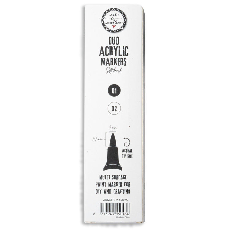 Studio light • essentials duo acrylic markers black and white