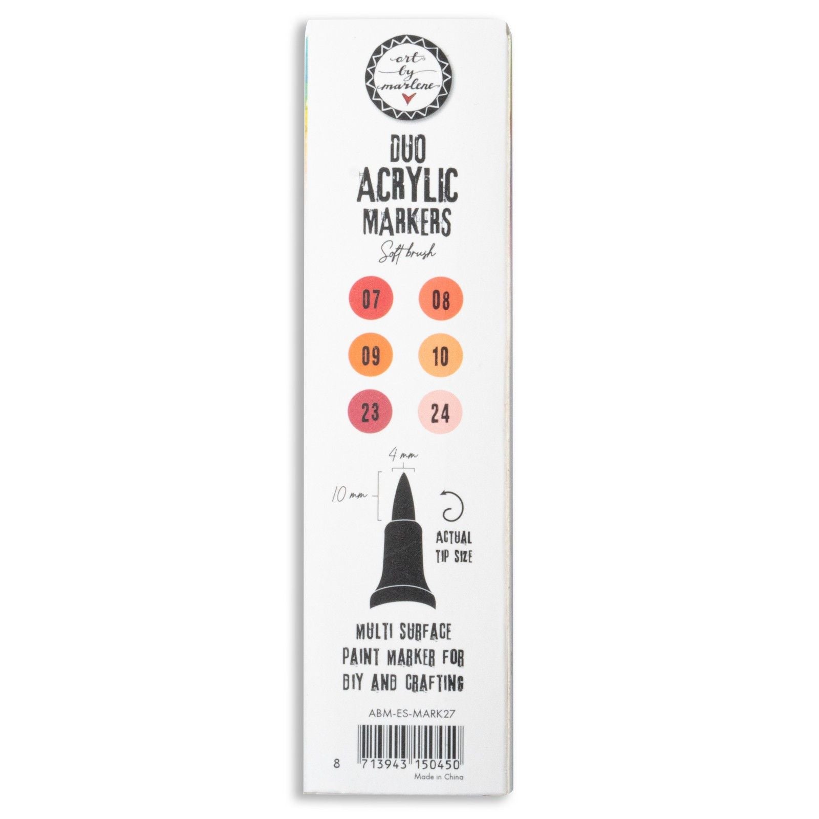 Studio light • essentials duo acrylic markers reds