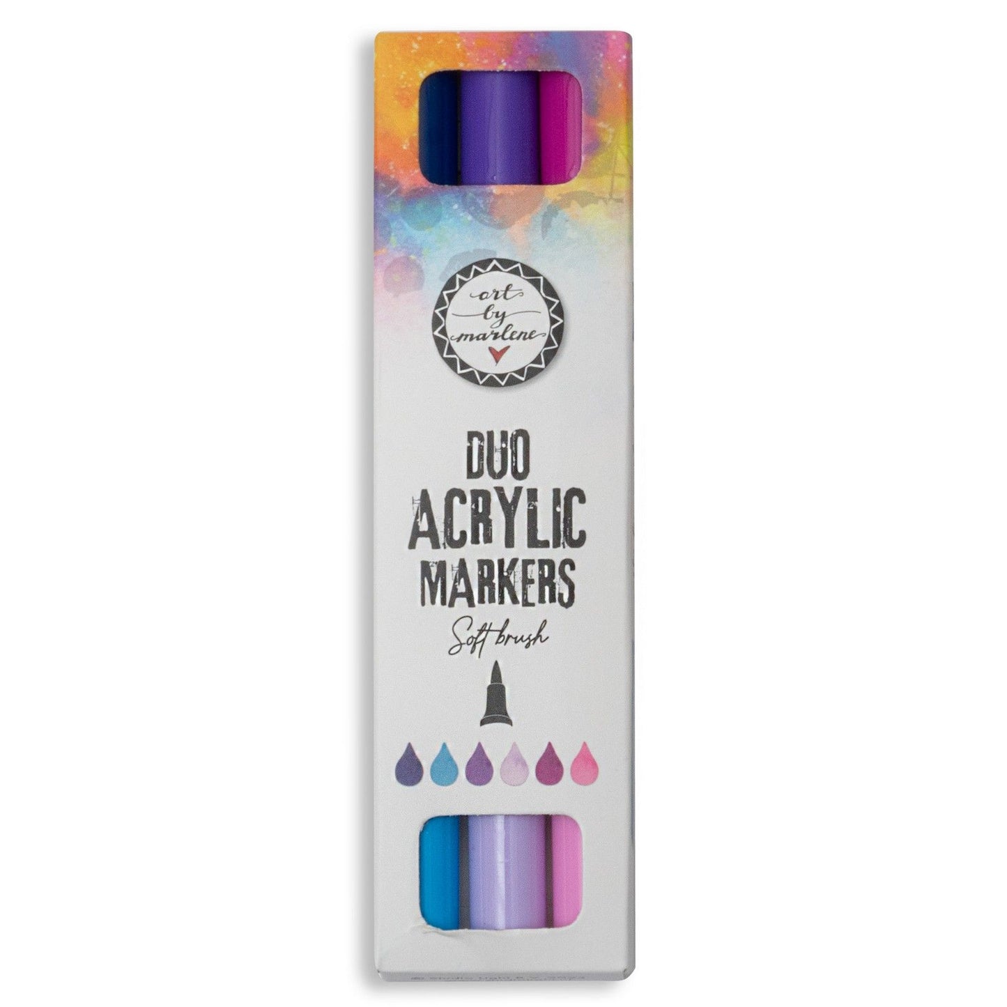Studio light • essentials duo acrylic markers purples