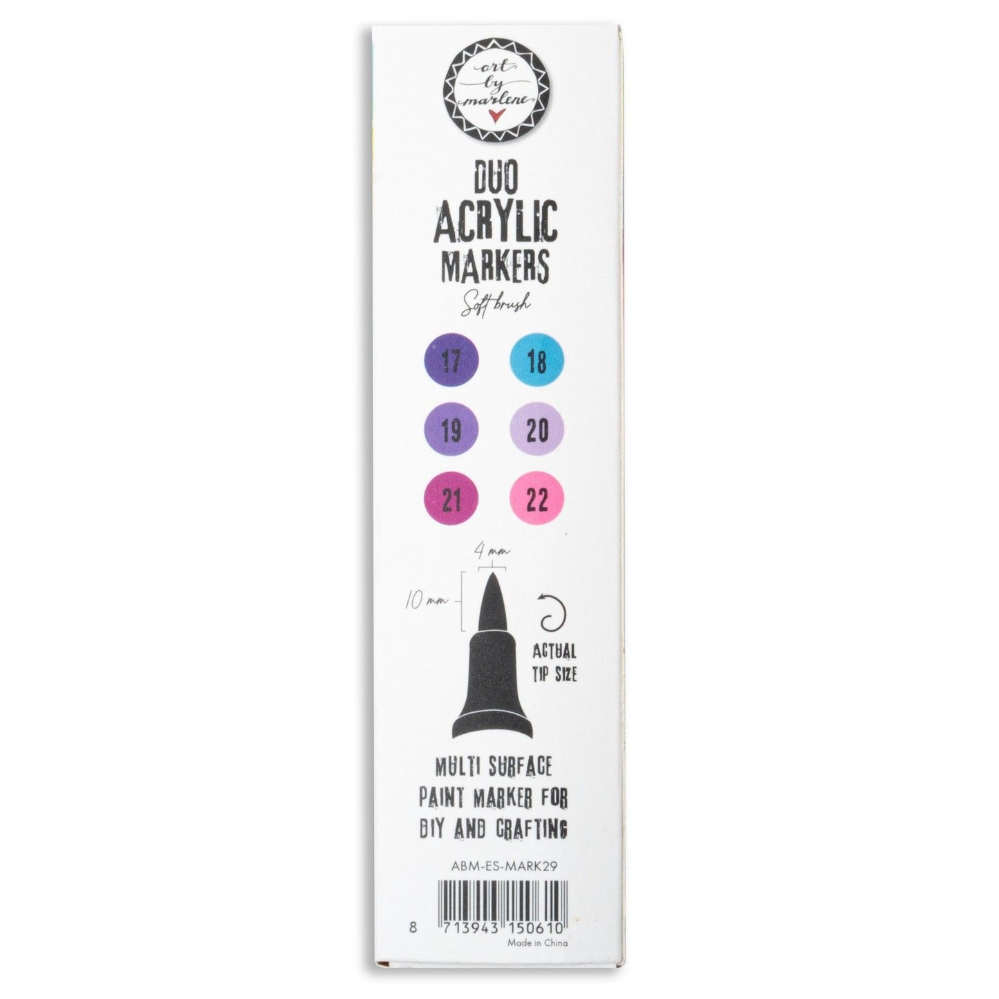 Studio light • essentials duo acrylic markers purples