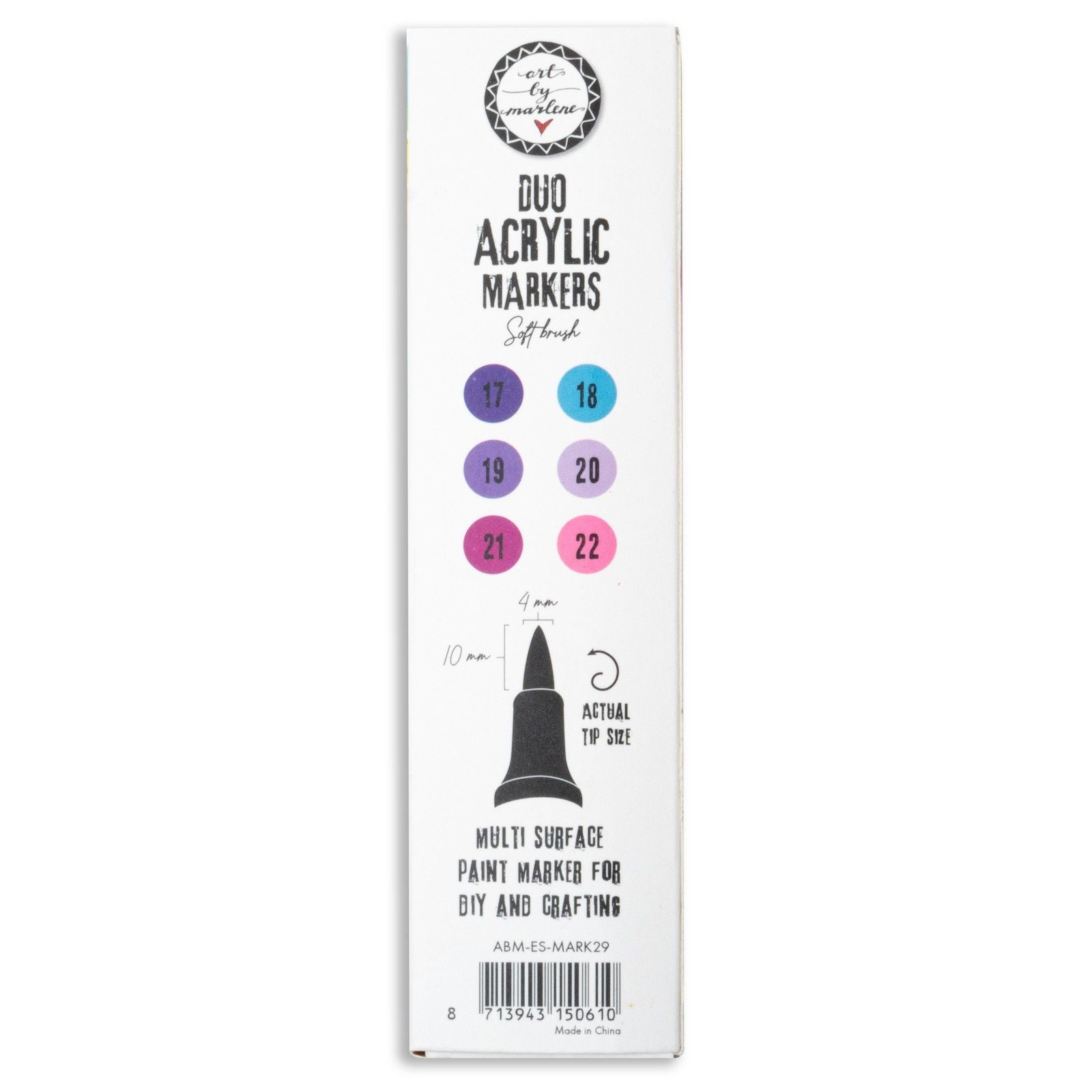 Studio light • essentials duo acrylic markers purples
