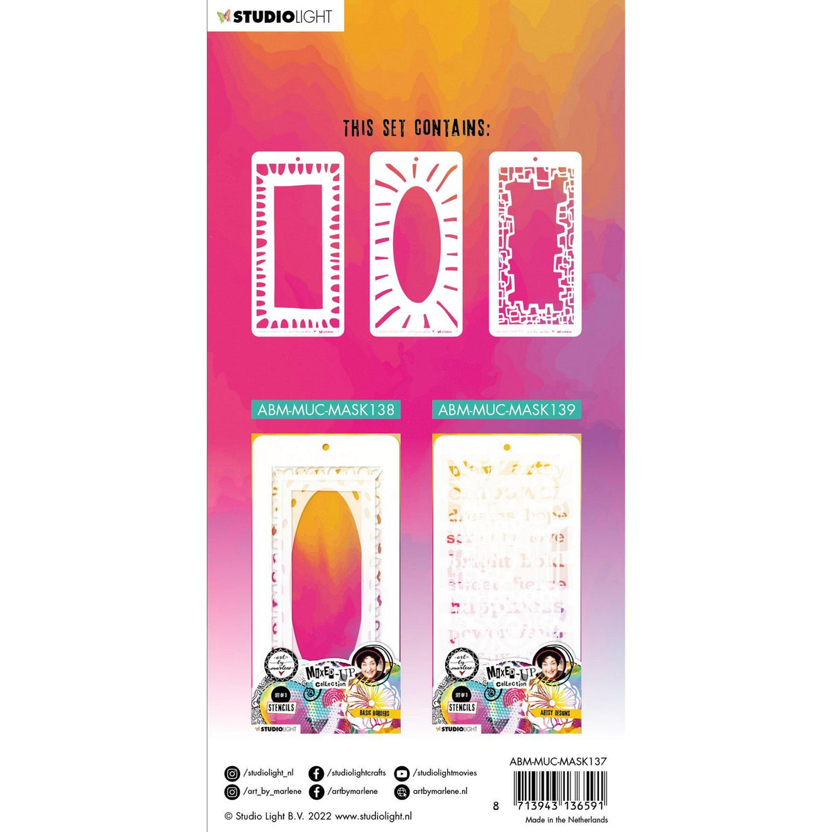 Studio light • mixed-up collection mask stencil playful frames