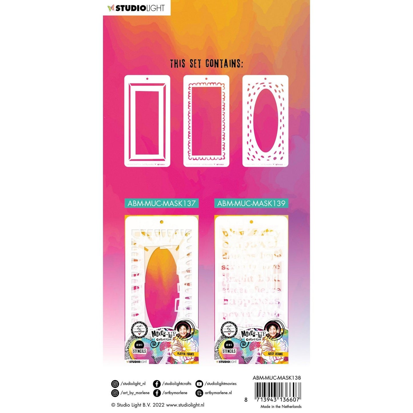 Studio light • mixed-up collection mask stencil basic borders