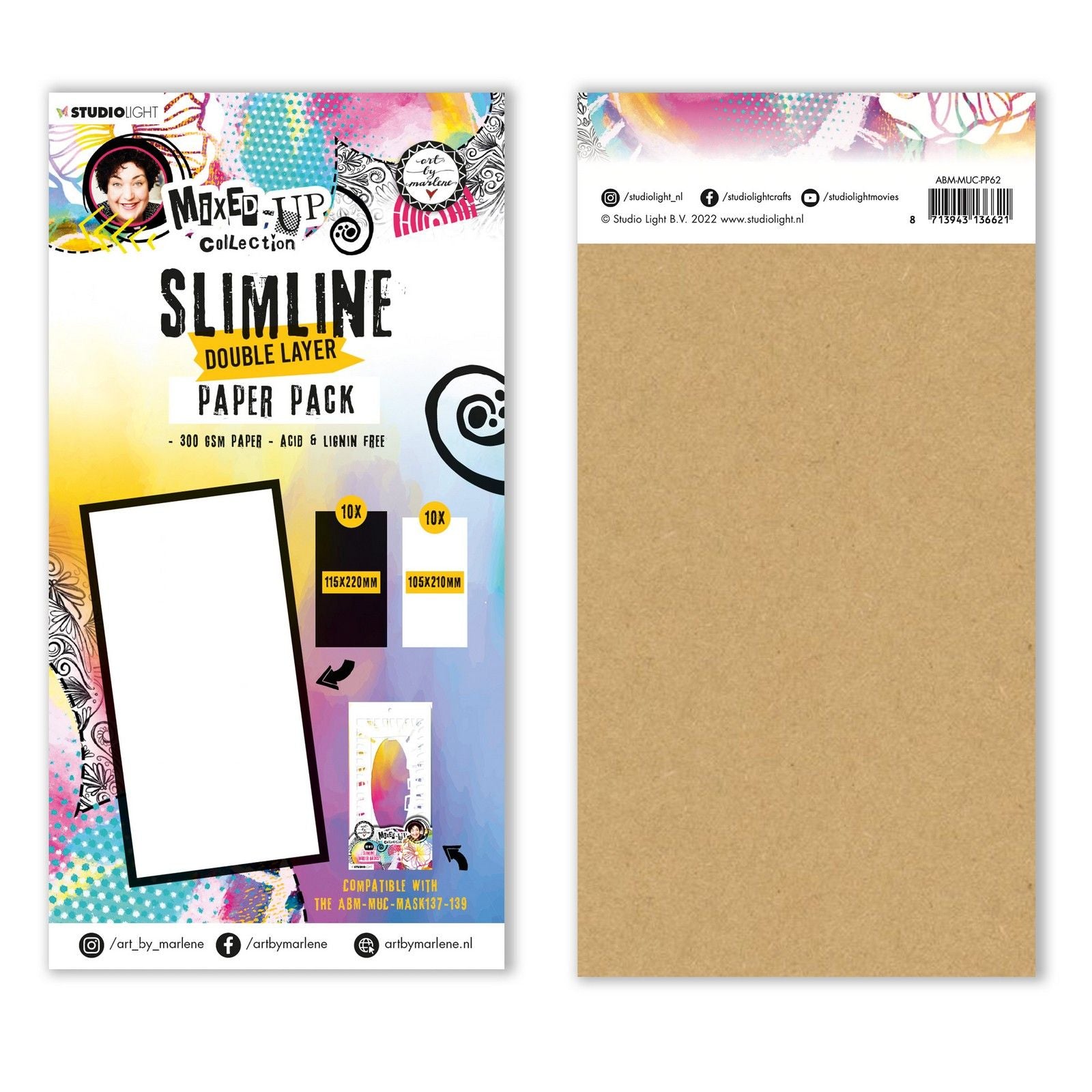 Studio light • mixed-up collection paper pack slimline double layer