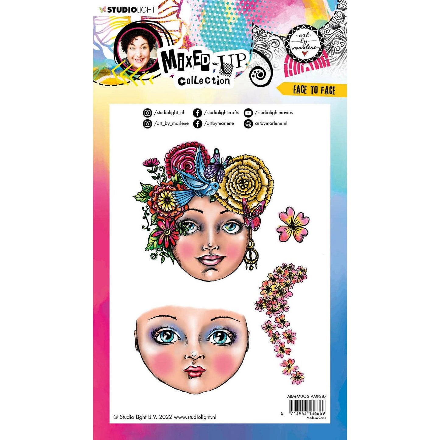 Studio light • mixed-up collection clear stamp face to face