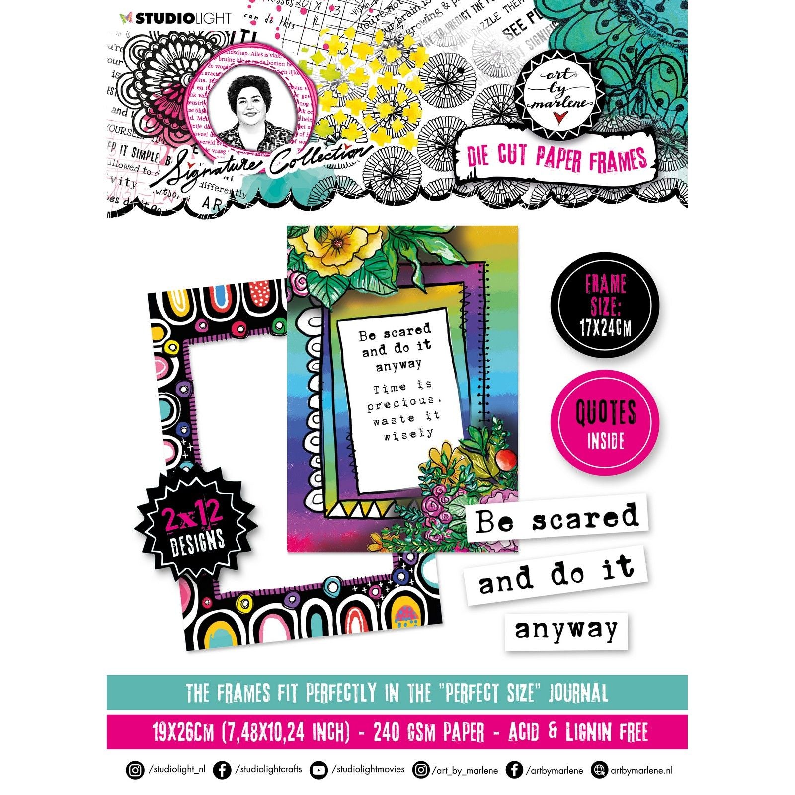 Studio light • signature collection die-cut block paper frames