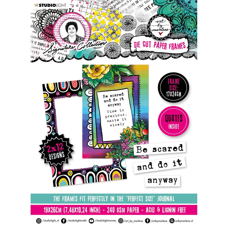 Studio light • signature collection die-cut block paper frames