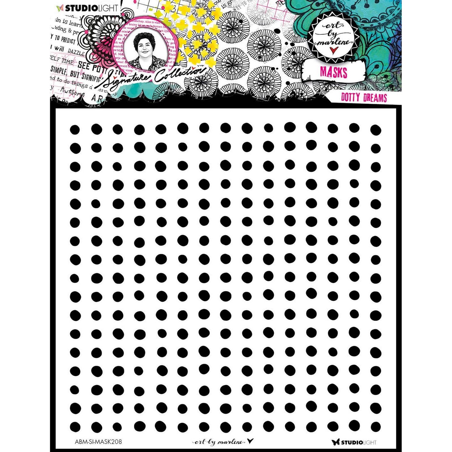 Studio light • signature collection mask stencil dotty dreams