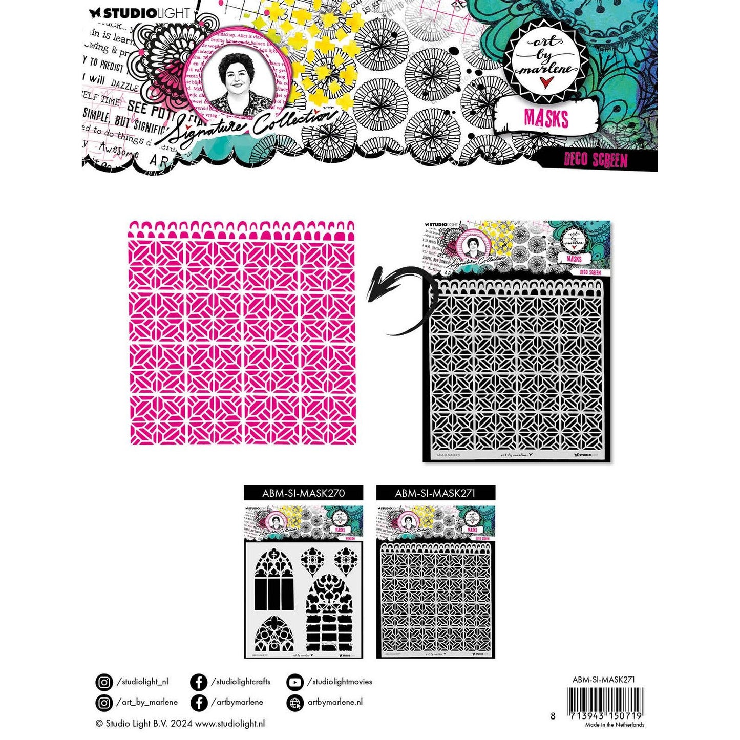 Studio light • signature collection mask deco screen