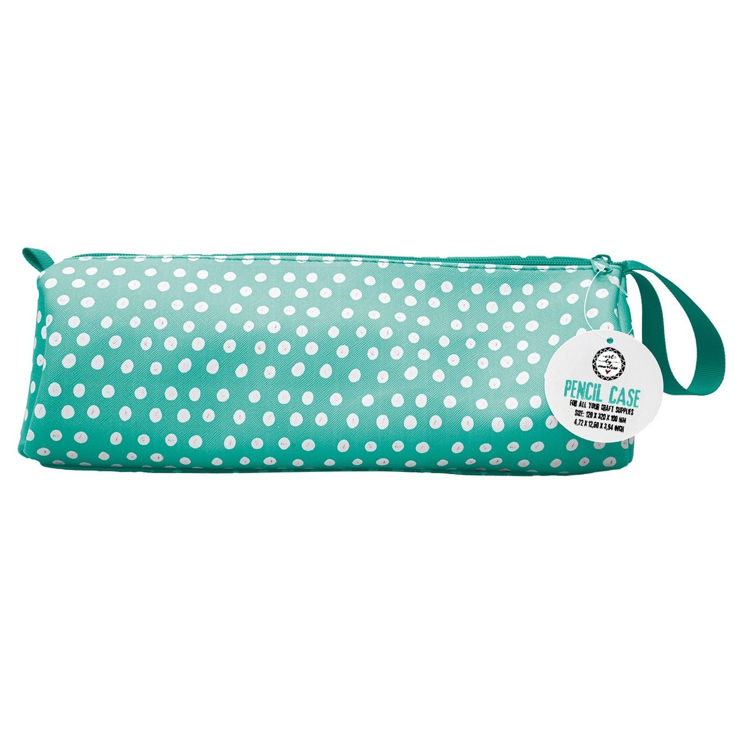 Studio light • signature collection pencil case turquoise with white dots