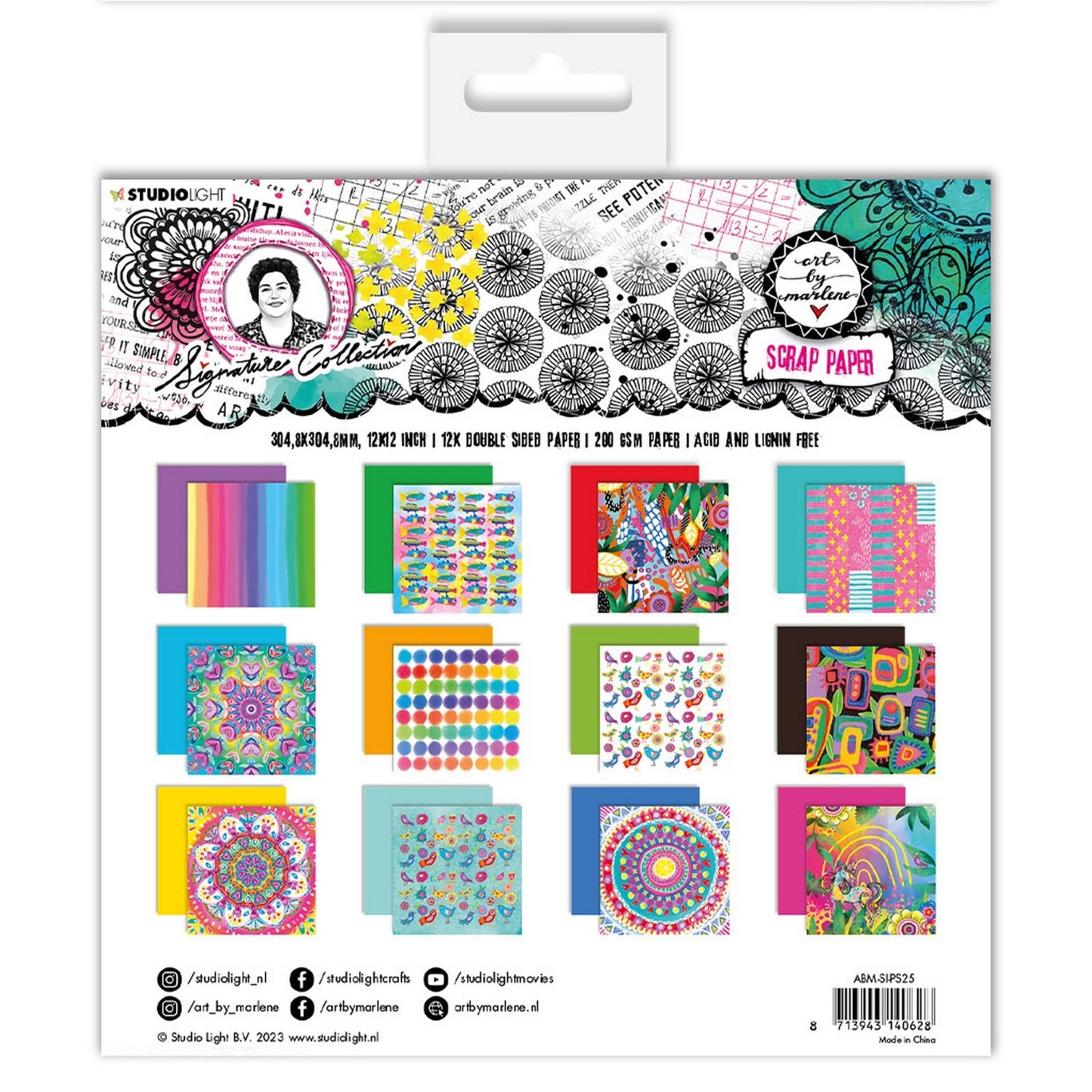 Studio light • signature collection paper set scrap paper