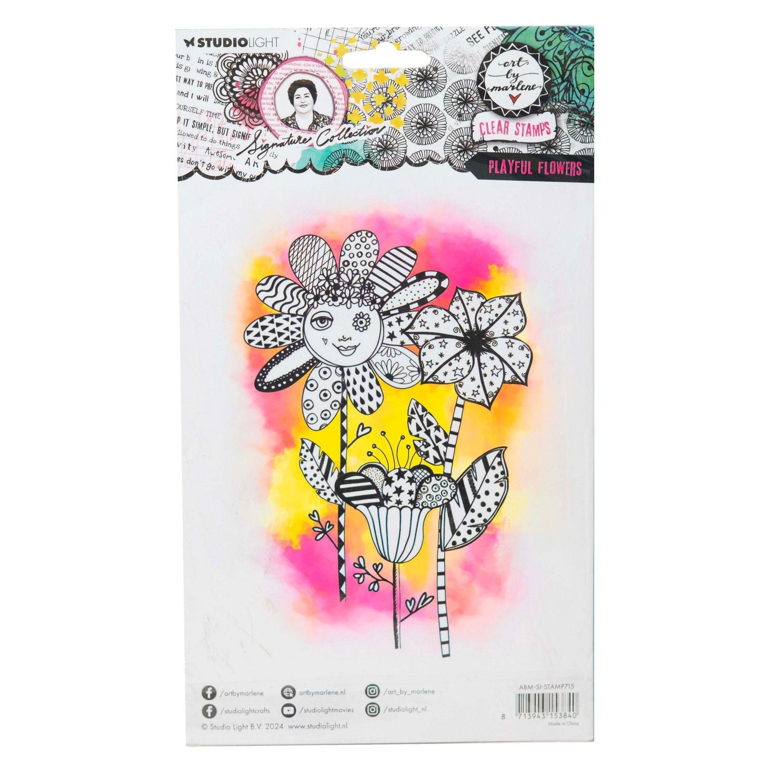 Studio light • signature collection clear stamp playful flowers