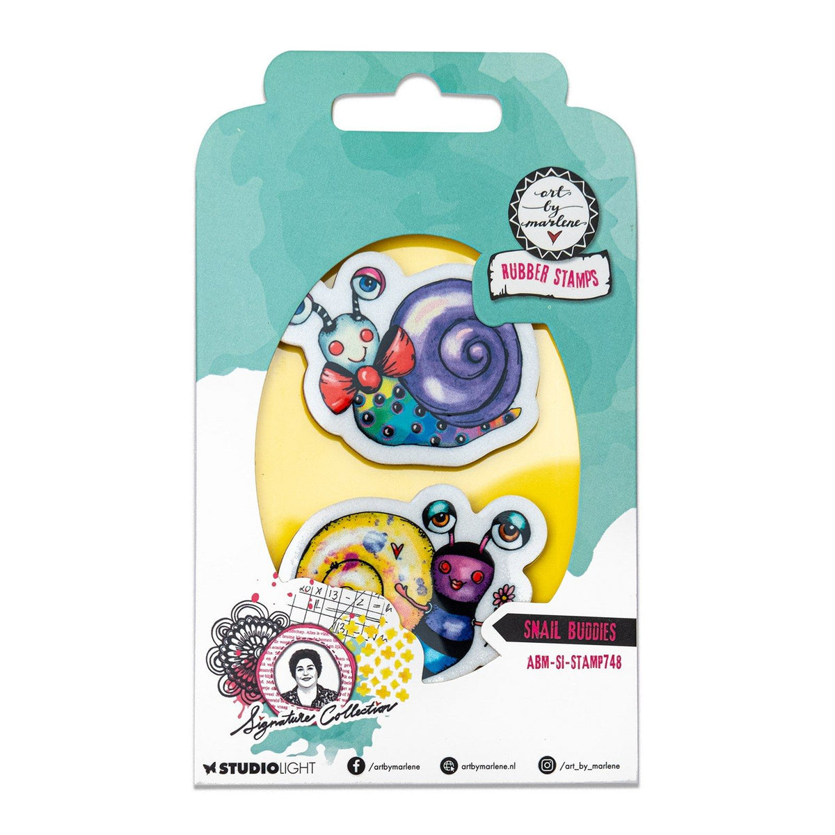 Studio light • art by marlene cling stamp snail buddies