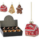 Kersthanger kerstfiguur glas 6cm 3 assorti display a 12 stuks
